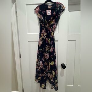 Showpo Navy Floral Maxi Dress